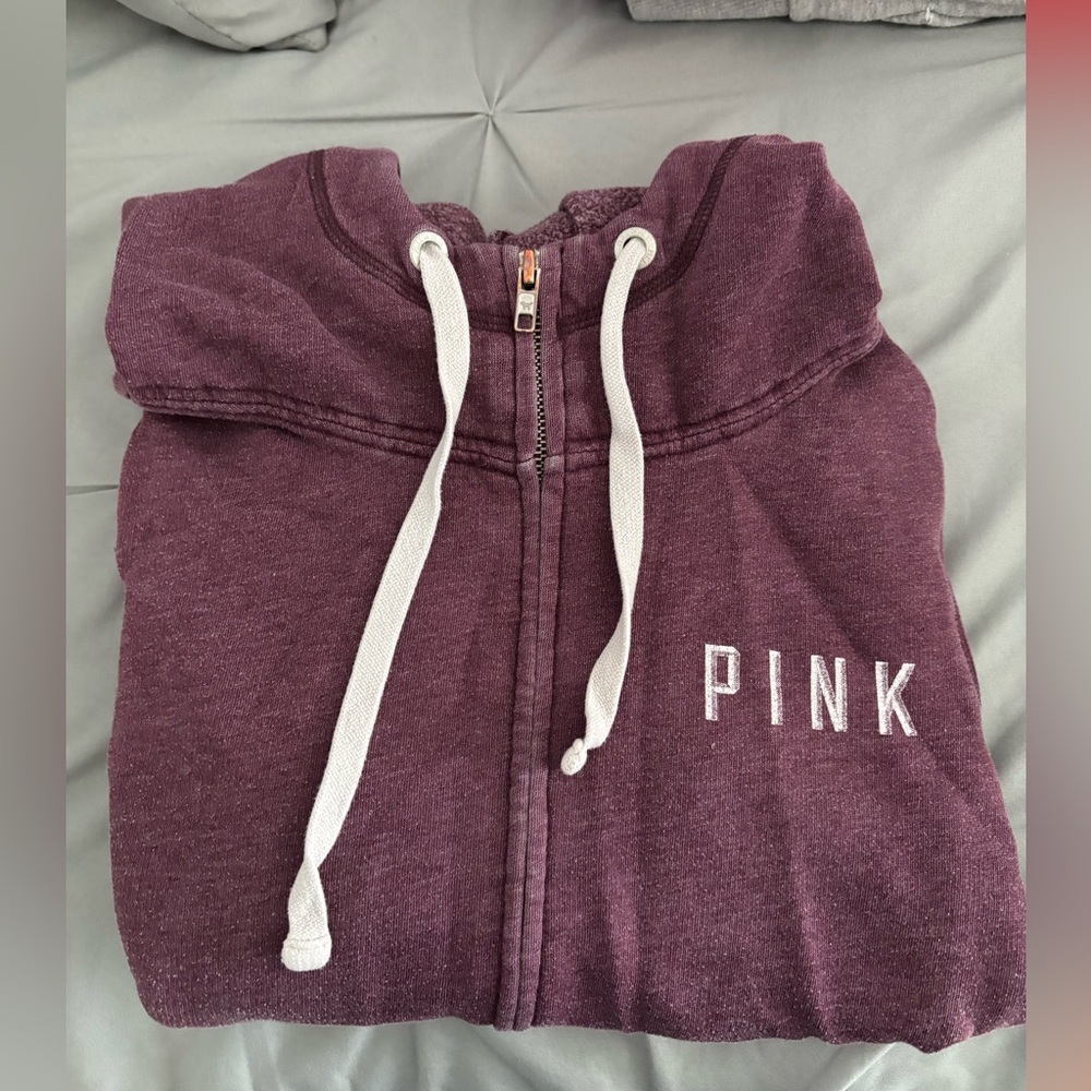 “PINK” Zip Up Sweater